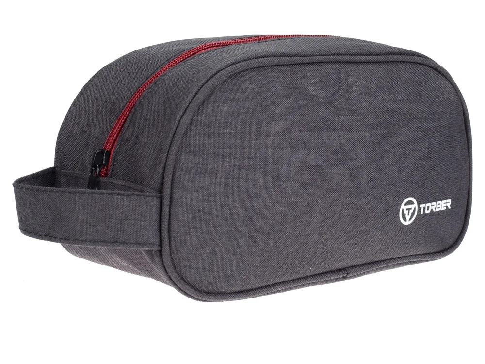 Несессер дорожный бордовый черный - фото 2