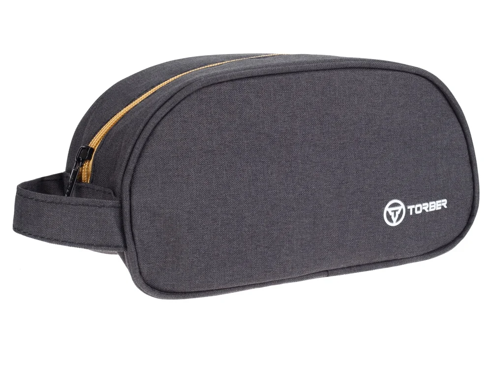 Несессер дорожный бежевый черный - фото 2