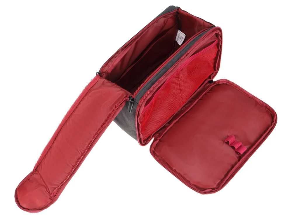 Несессер дорожный бордовый черный - фото 3