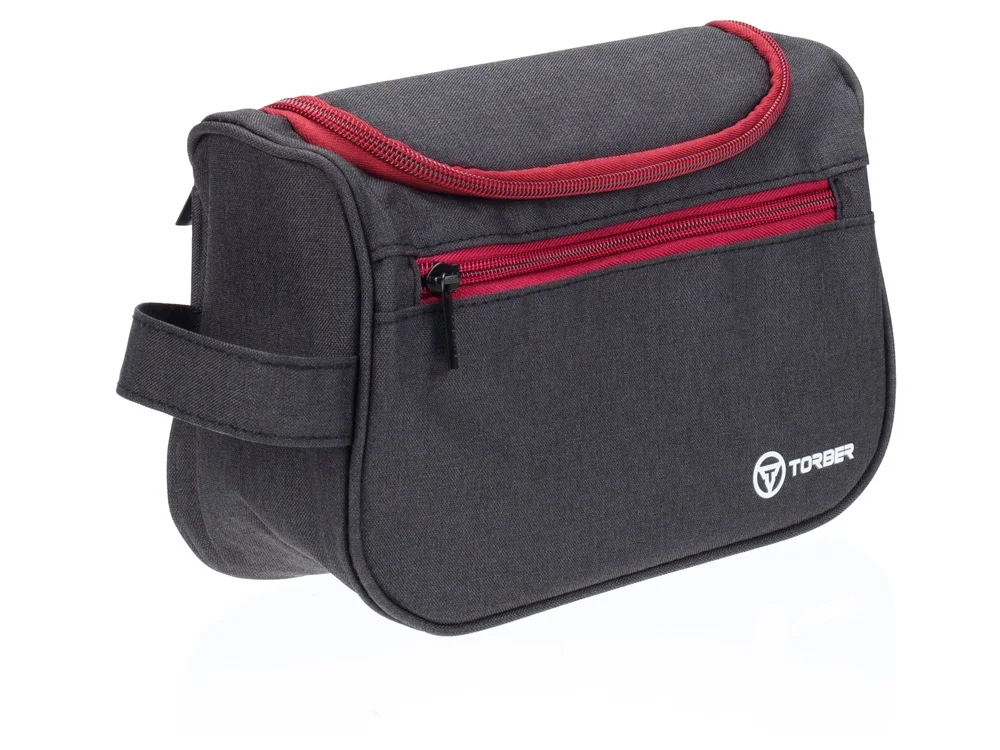 Несессер дорожный бордовый черный - фото 2