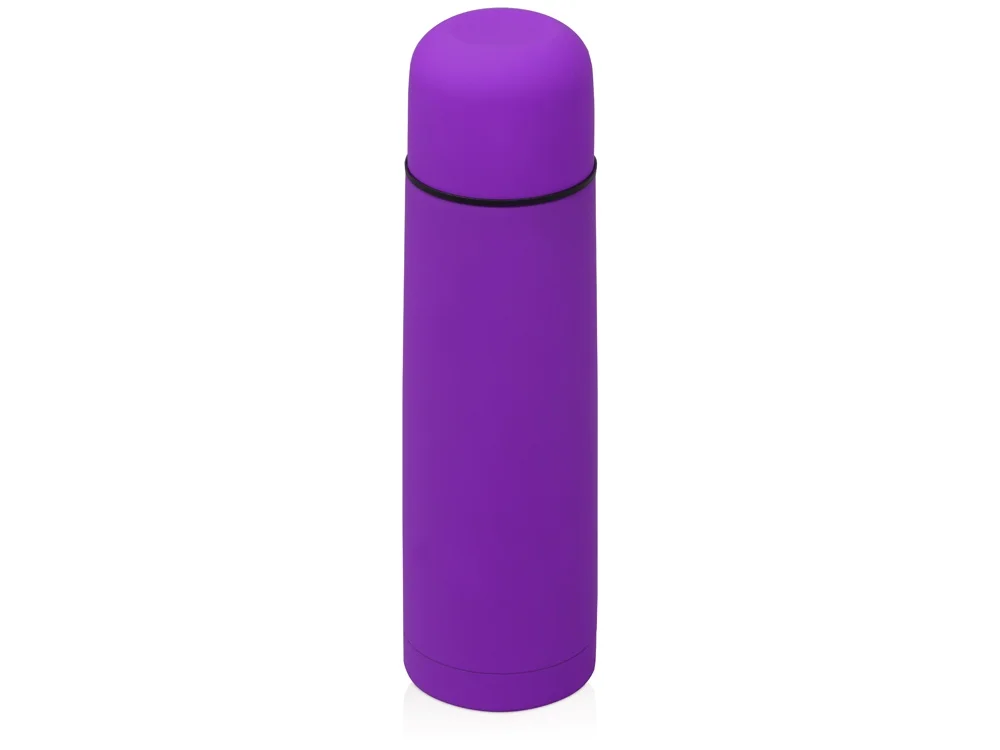 Термос Ямал Soft Touch с чехлом фиолетовый матовый 500 мл - фото 2