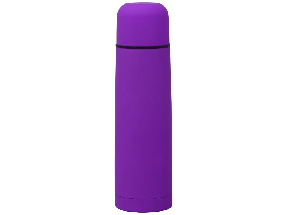 Термос Ямал Soft Touch с чехлом фиолетовый матовый 500 мл - фото 5