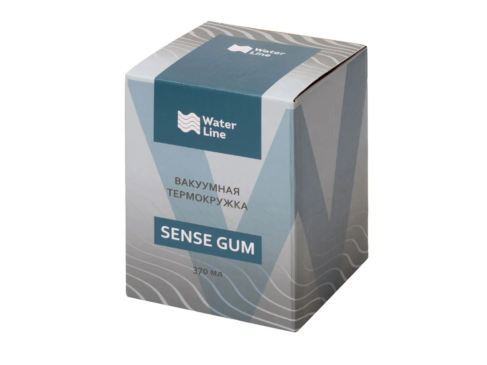 Вакуумная термокружка Sense Gum непротекаемая крышка soft-touch зеленый 370 мл - фото 6