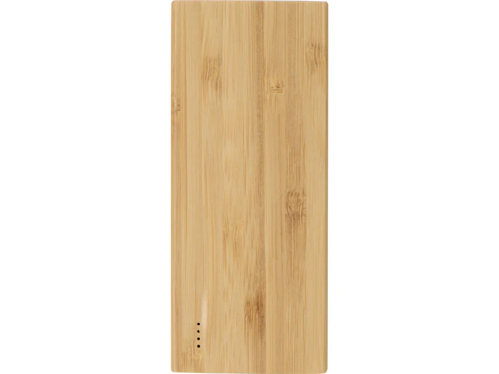 Внешний аккумулятор из бамбука Bamboo 5000 mAh натуральный - фото 3