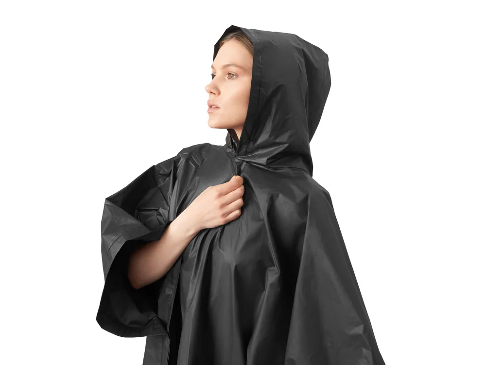 Пончо Hawaii c чехлом унисекс черный - фото 5