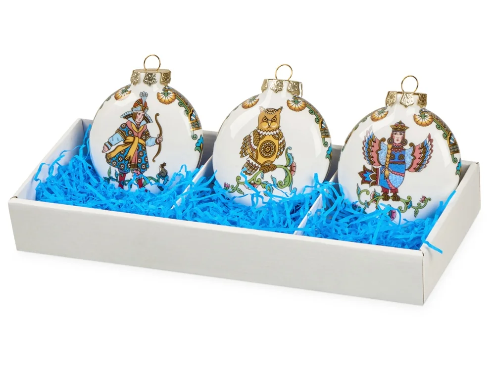 Набор новогодних игрушек - фото 1