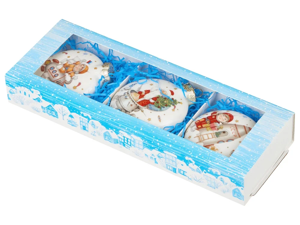 Набор новогодних игрушек, 3 шт - фото 5