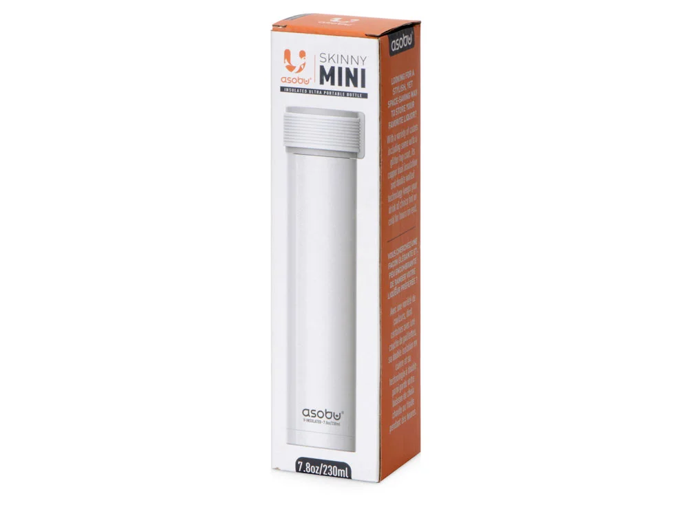 Вакуумный термос с петелькой SKINNY MINI 230 мл белый - фото 13