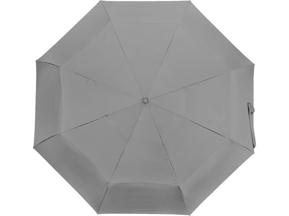 Зонт складной Canopy с большим двойным куполом d126 см серый - фото 4
