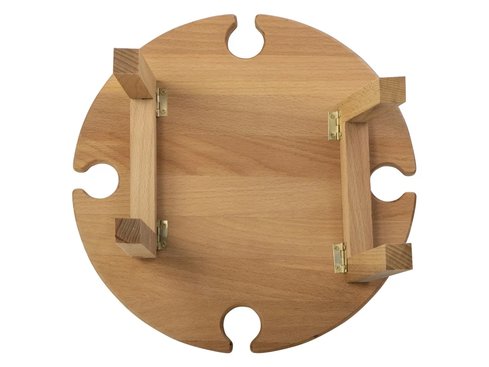 Деревянный столик на складных ножках Outside party коричневый - фото 5