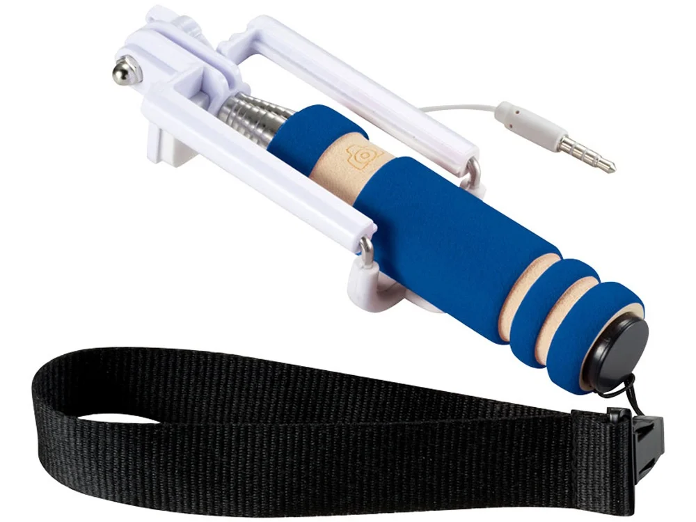 Мини селфи палка ярко-синий/белый/черный/серебристый/бежевый