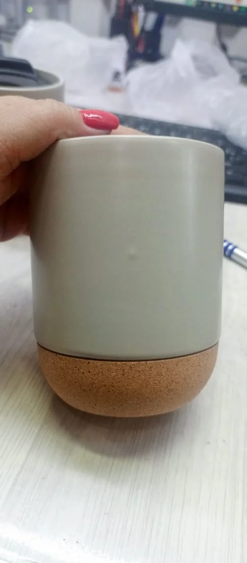 Кружка с пробковым дном и крышкой Denpasar бежевый 400 мл - фото 12