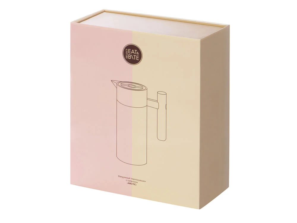 Вакуумный термокувшин с ситечком Arctic черный натуральный 1200 мл - фото 14