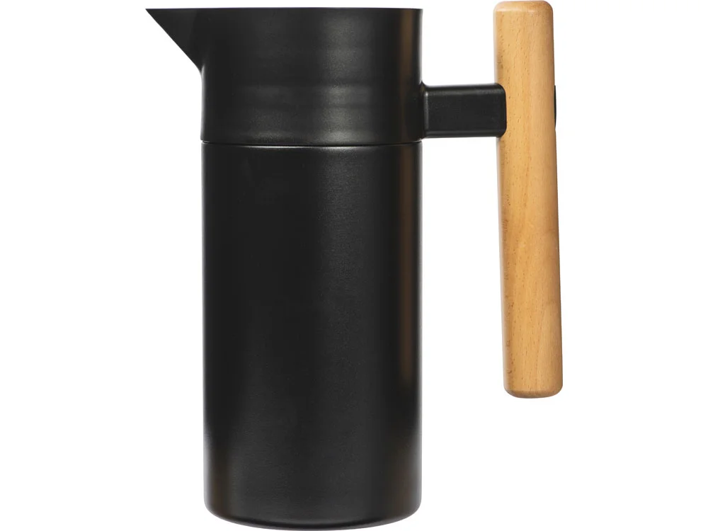 Вакуумный термокувшин с ситечком Arctic черный натуральный 1200 мл - фото 3