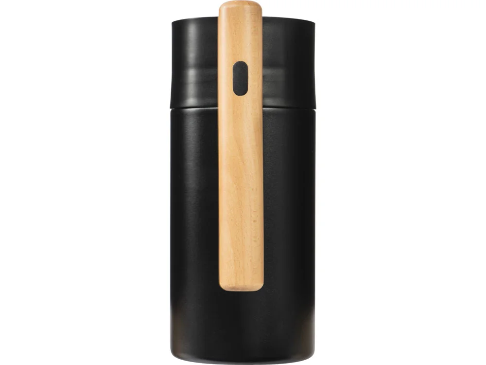 Вакуумный термокувшин с ситечком Arctic черный натуральный 1200 мл - фото 4