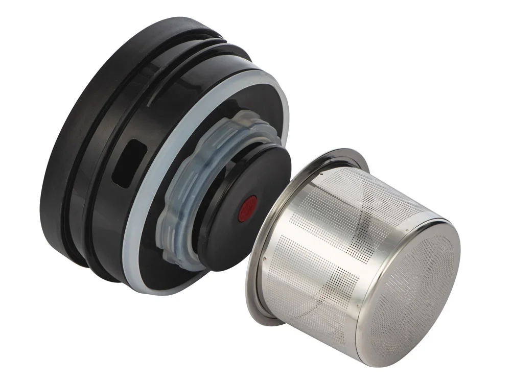 Вакуумный термокувшин с ситечком Arctic черный натуральный 1200 мл - фото 7