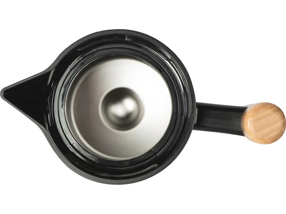 Вакуумный термокувшин с ситечком Arctic черный натуральный 1200 мл - фото 8