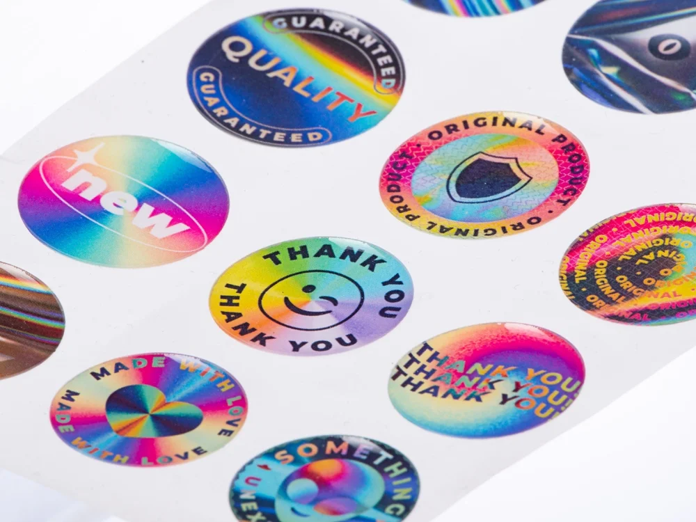 Сет объемных стикеров из эпоксидной смолы белый А6 - фото 2