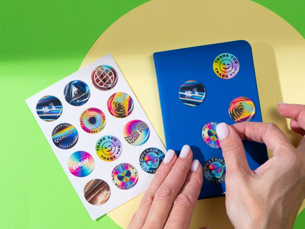 Сет объемных стикеров из эпоксидной смолы белый А6 - фото 3