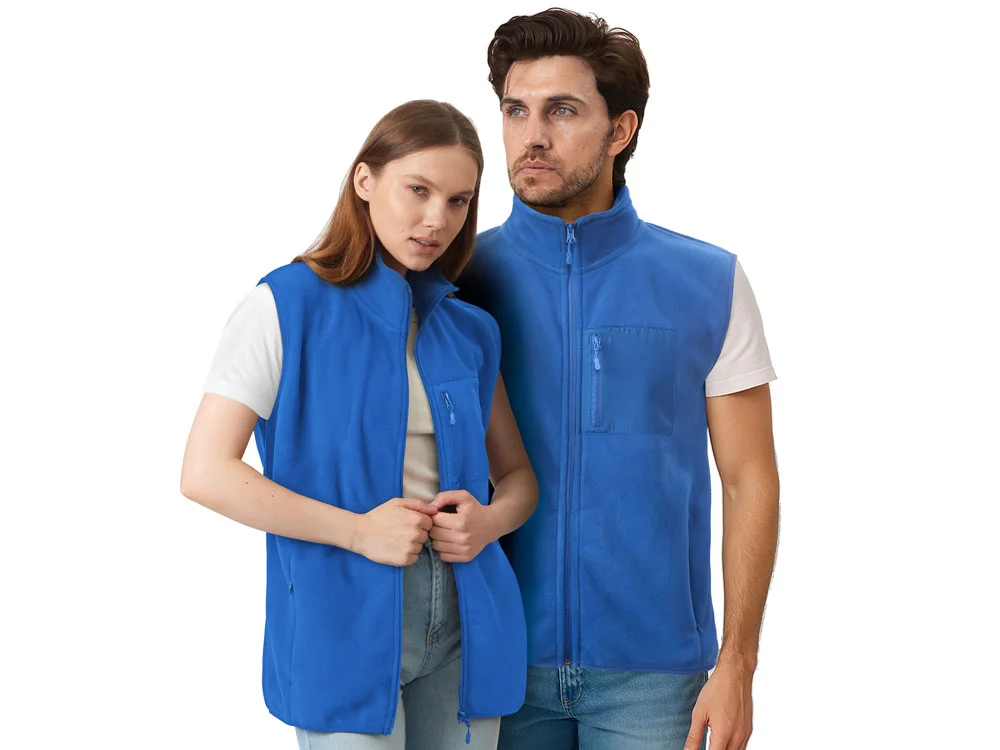 Жилет флисовый «Trondheim» унисекс, синий классический, 3XL