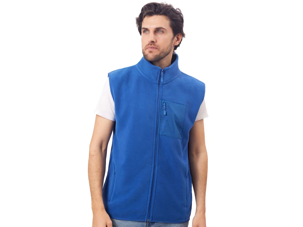 Жилет флисовый Trondheim унисекс синий классический M - фото 2