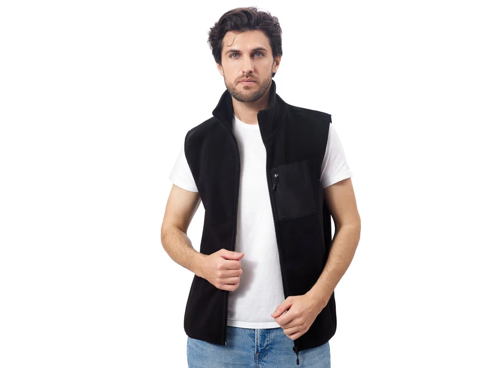 Жилет флисовый Trondheim унисекс черный 2XL - фото 3