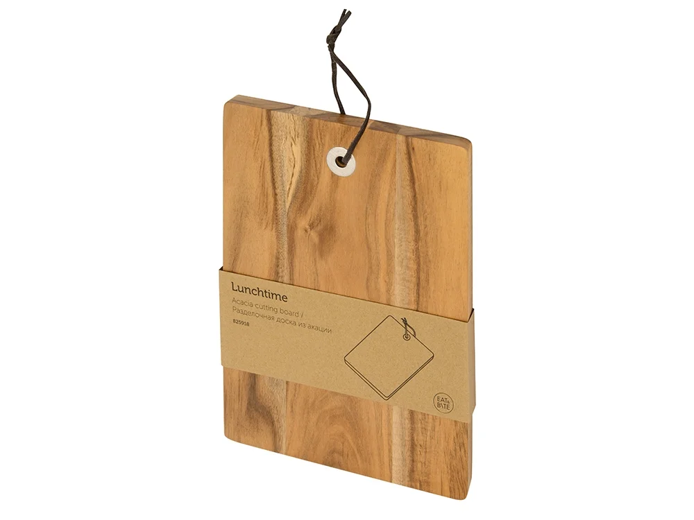 Разделочная доска из акации «Lunchtime», натуральный - фото 5