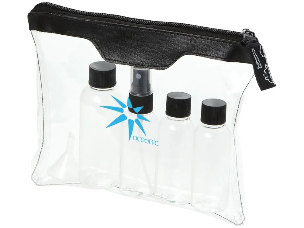 Набор для ручной клади Munich прозрачный/черный 3 х 50 мл 80 - фото 4