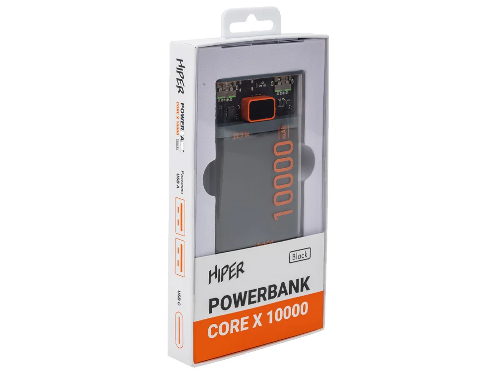 Внешний аккумулятор CORE X 10000 mAh черный - фото 9