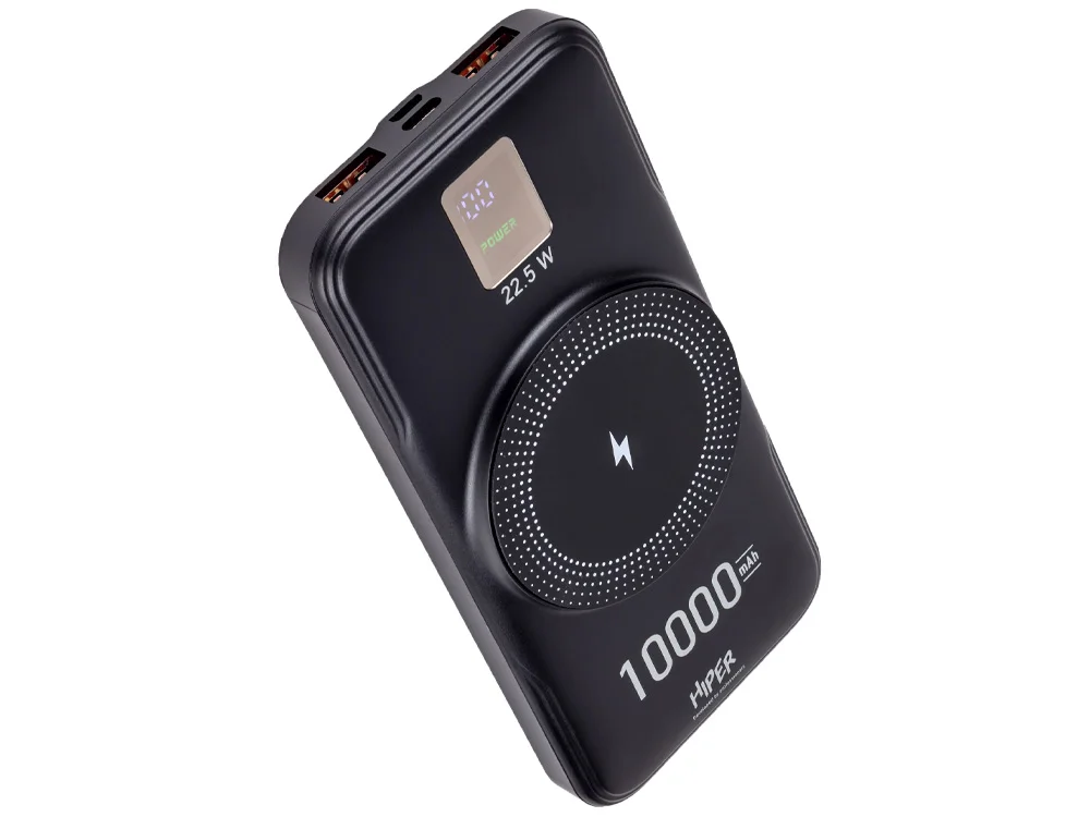 Внешний беспроводной аккумулятор AIR 10000 mAh черный - фото 2