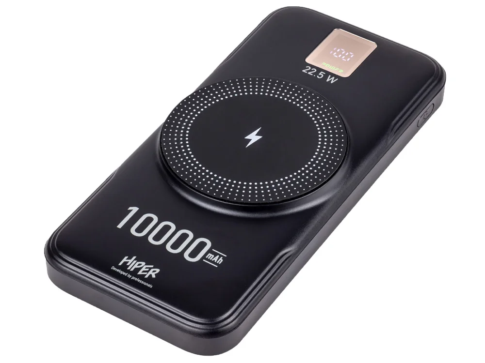 Внешний беспроводной аккумулятор AIR 10000 mAh черный - фото 3
