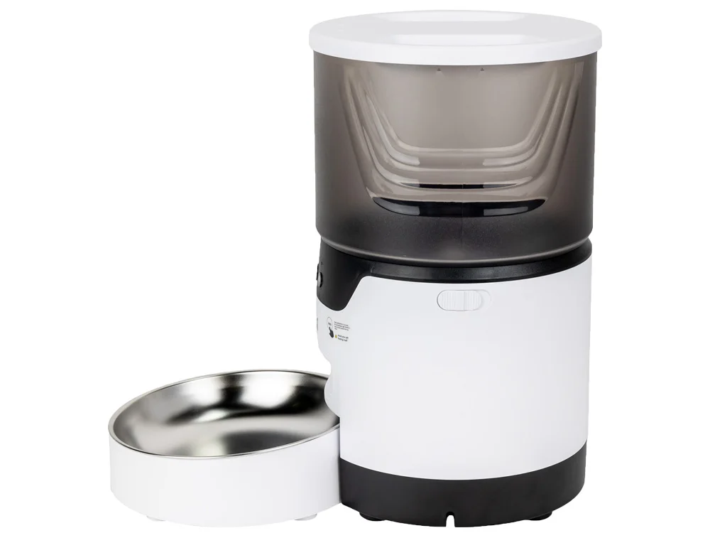 Умная Wi-Fi кормушка IoT Pet Feeder 3000 мл белый черный - фото 3