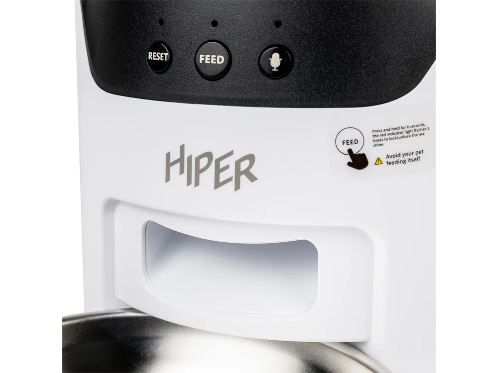 Умная Wi-Fi кормушка IoT Pet Feeder 3000 мл белый черный - фото 6