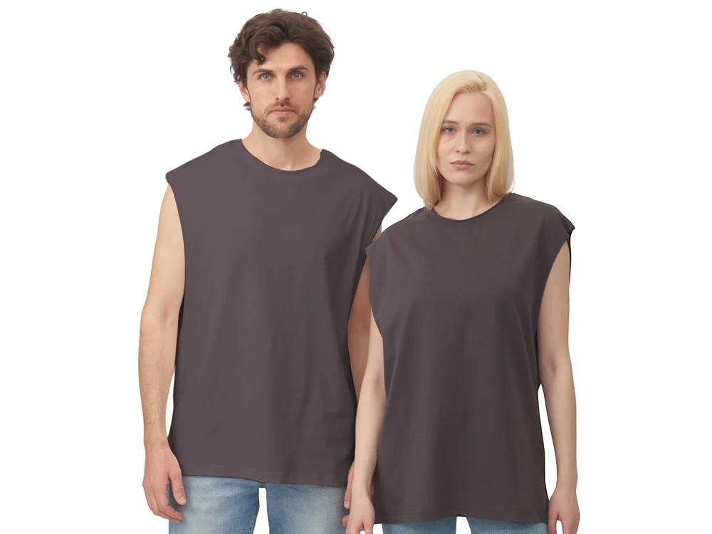 Майка оверсайз Berlin унисекс темно-серый M-L