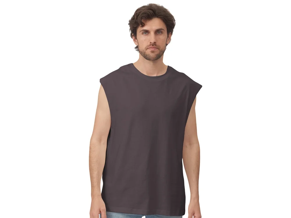 Майка оверсайз Berlin унисекс темно-серый M-L - фото 2