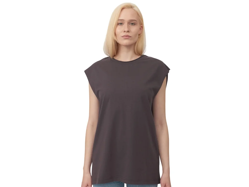 Майка оверсайз Berlin унисекс темно-серый M-L - фото 3