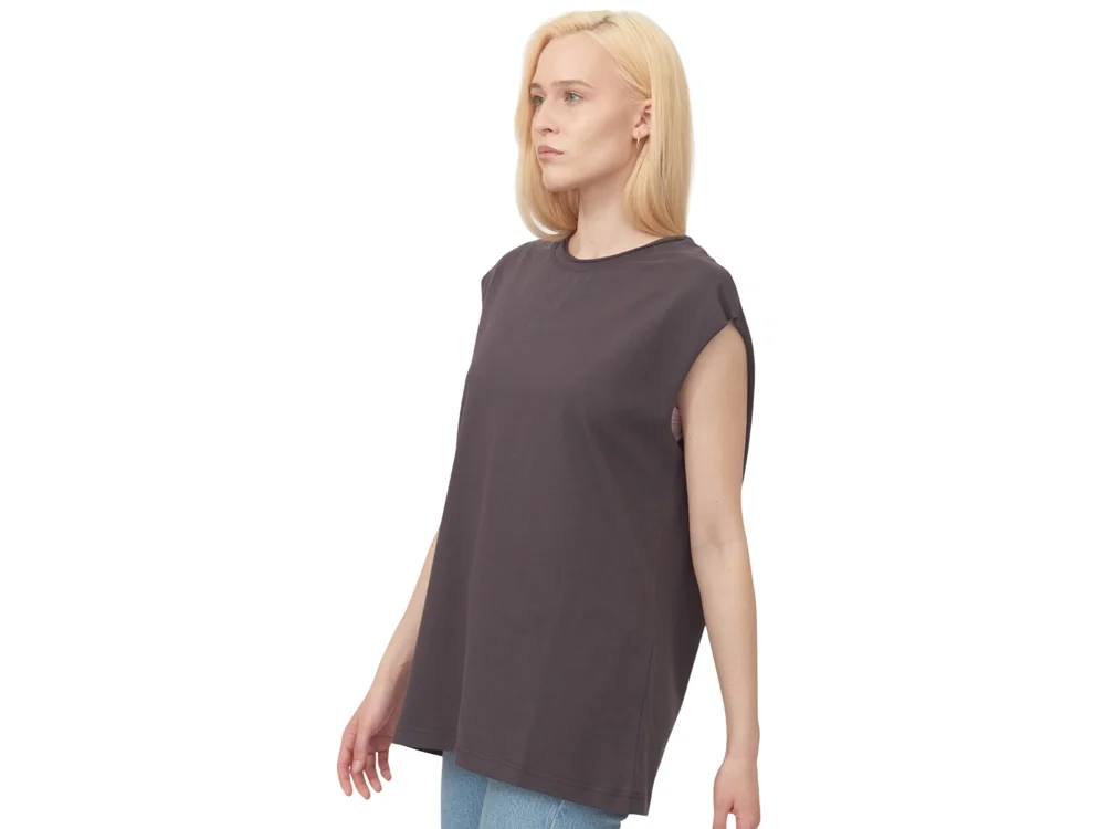 Майка оверсайз Berlin унисекс темно-серый M-L - фото 4