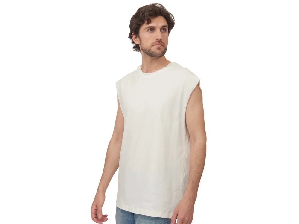 Майка оверсайз Berlin унисекс молочный M-L - фото 4