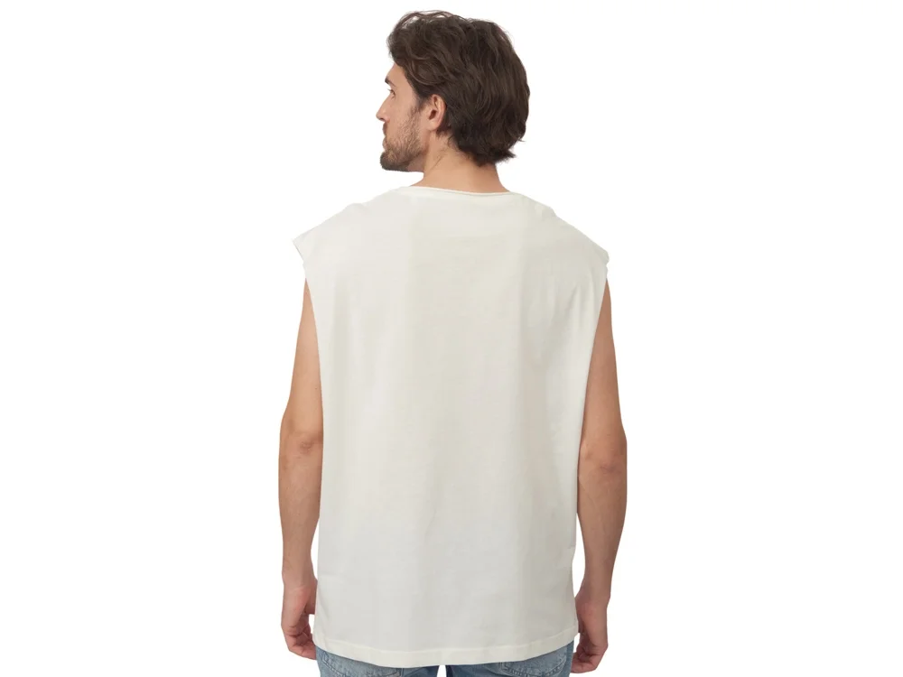 Майка оверсайз Berlin унисекс молочный M-L - фото 5