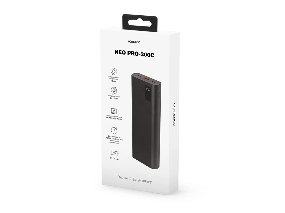Внешний аккумулятор для ноутбуков NEO PRO-300C 30000 mAh черный - фото 4