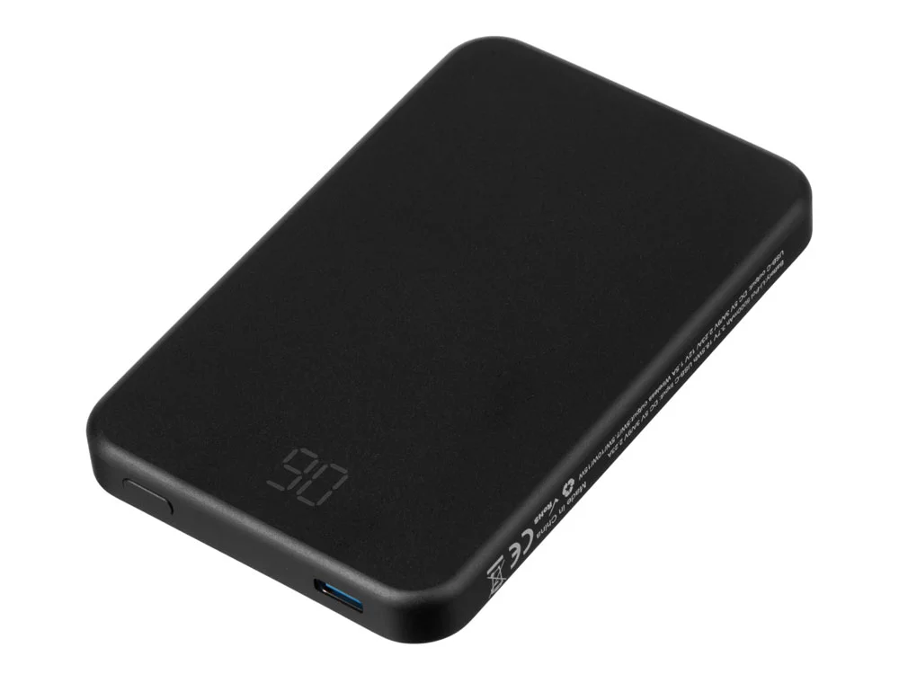 Магнитный беспроводной внешний аккумулятор Razor металл 5000 mAh черный - фото 2