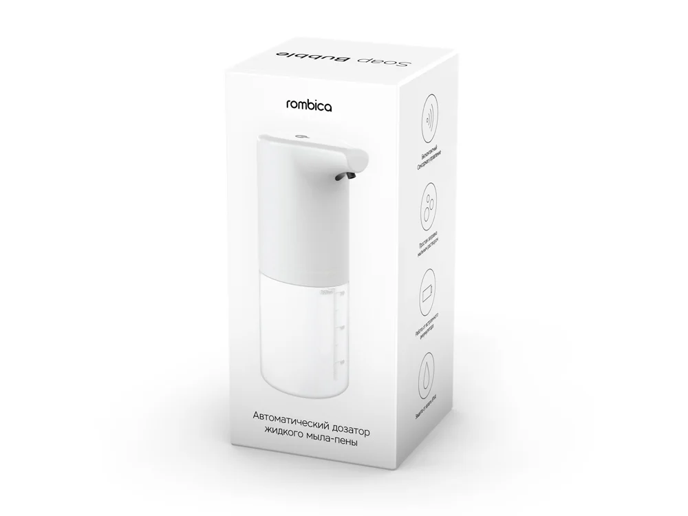 Дозатор Soap Bubble белый 350 мл - фото 5