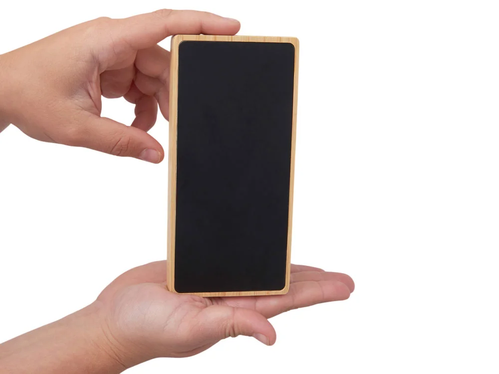 Внешний аккумулятор с подсветкой лого и солнечной панелью Reedia S1 10000 mAh черный/натуральный - фото 9