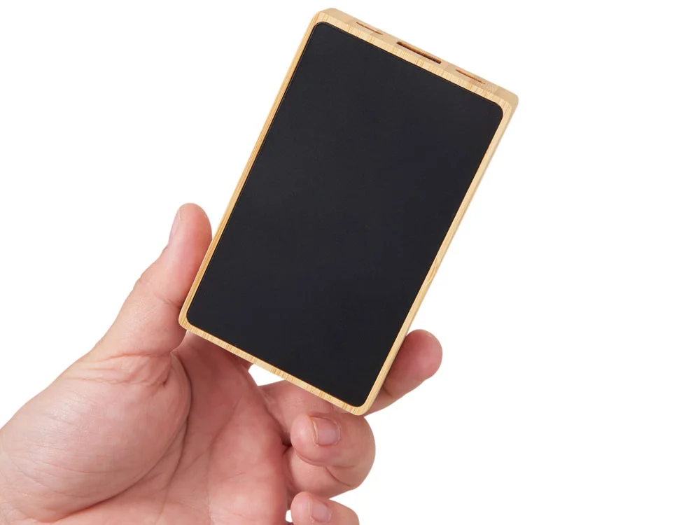 Внешний аккумулятор с подсветкой лого Reedia S2 5000 mAh черный/натуральный - фото 8