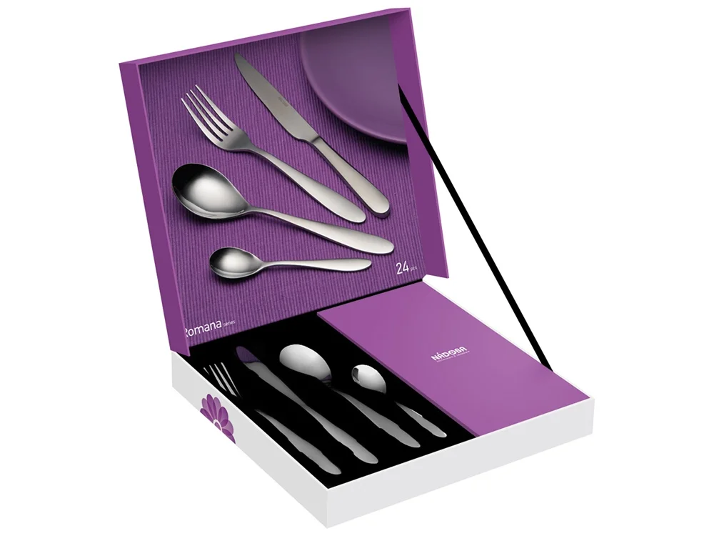 Набор столовых приборов ROMANA 24 предмета стальной - фото 2