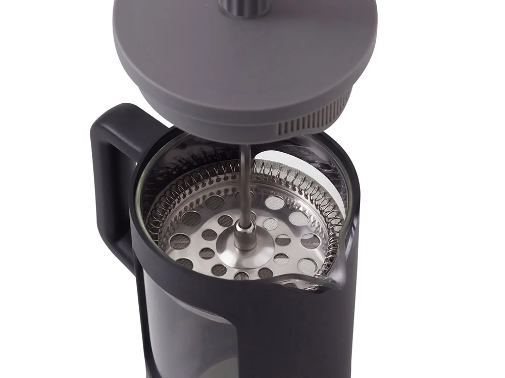 Френч-пресс Double Tone черный серый 600 мл - фото 7