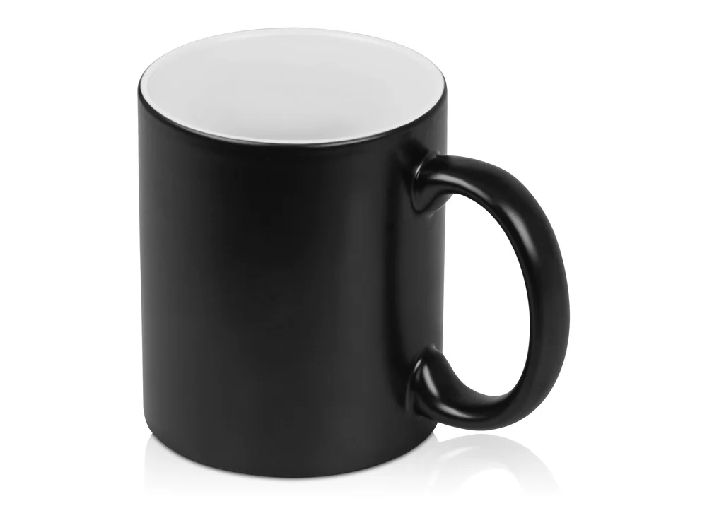 Кружка с покрытием для гравировки Subcolor BLK черный/белый 320 мл - фото 2
