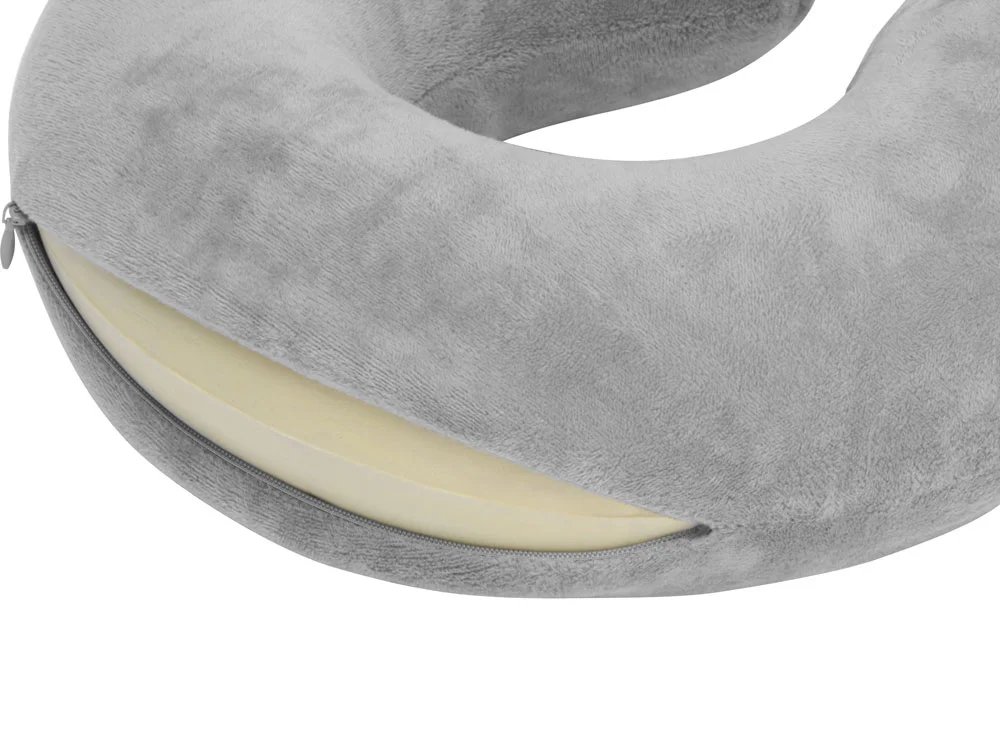 Подушка для путешествий с эффектом памяти Basic серый - фото 3