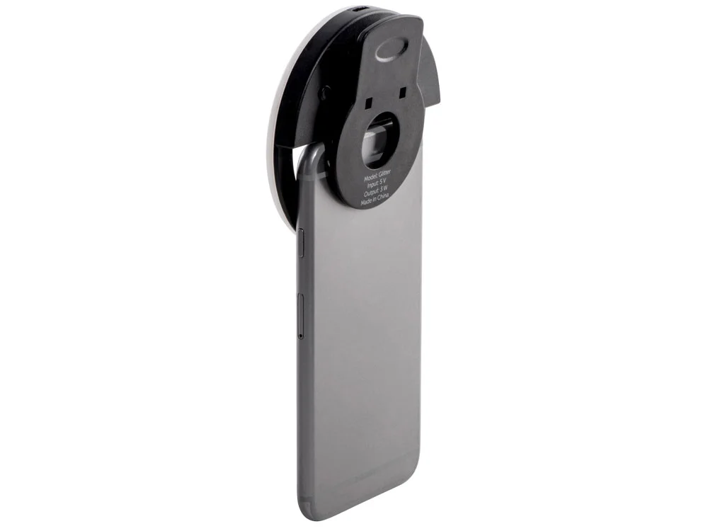 Световое кольцо для селфи Glitter черный - фото 10