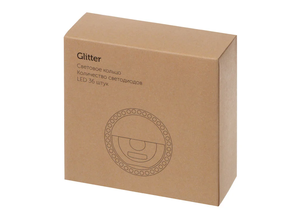 Световое кольцо для селфи Glitter черный - фото 14